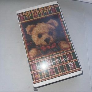 MCG Textiles Latch Hook Designs Boy Bear Pillow “ A Very Beary Christmas “